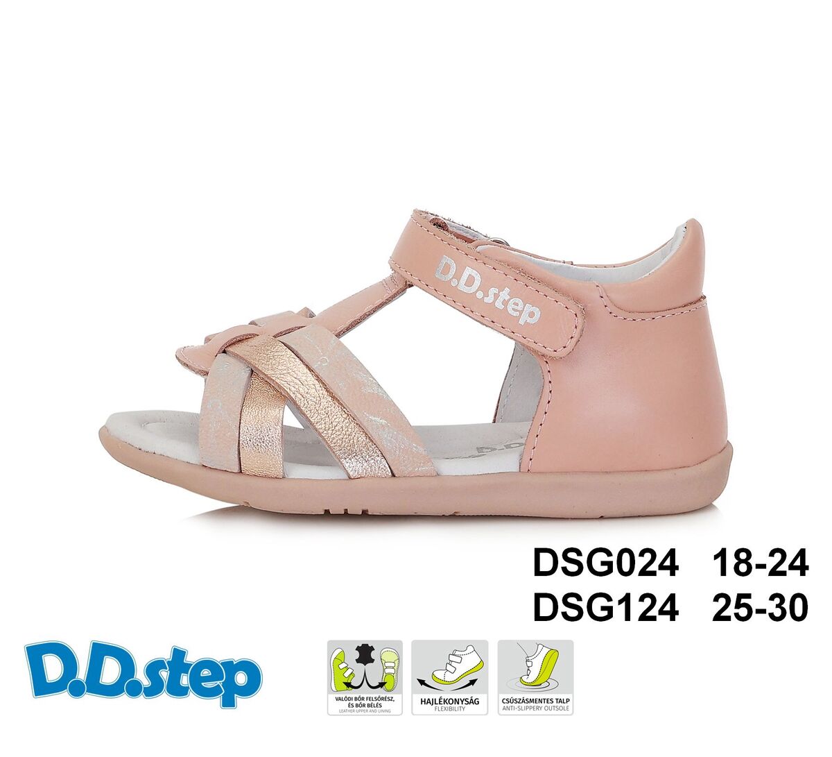 Sandálky dievča DSG124-G075-41955A DDstep