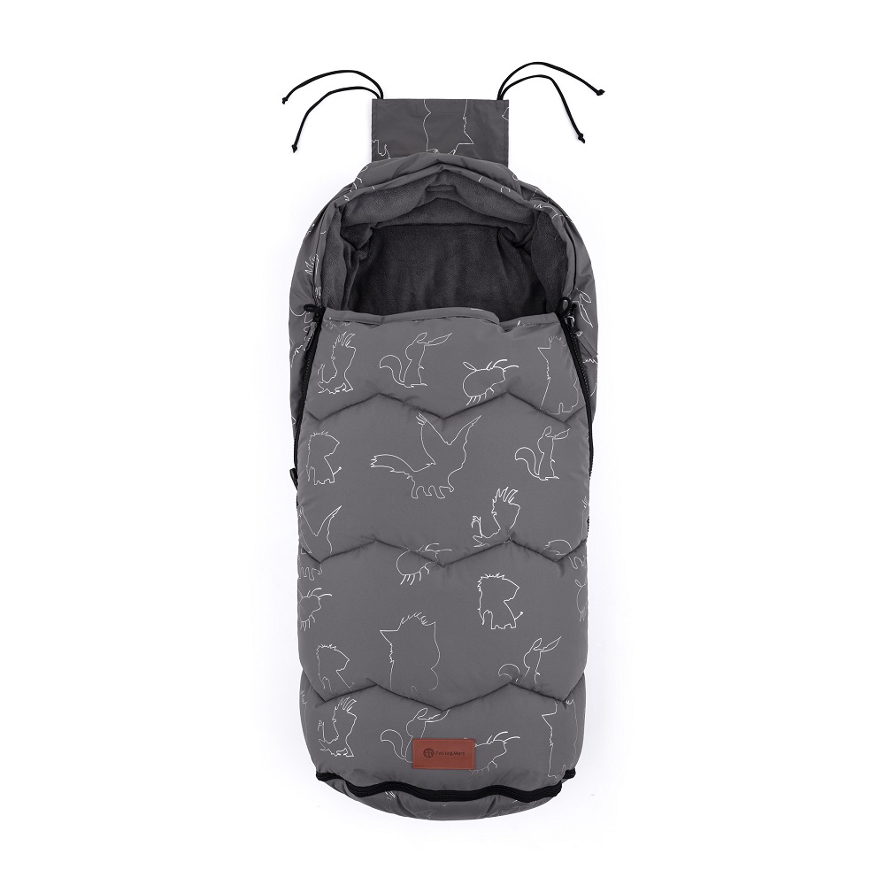 Fusak 4v1 Warmy silvered grey PetiteMars – Obrázok 2