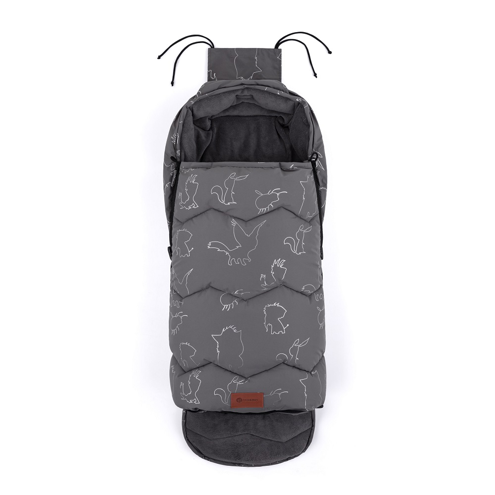 Fusak 4v1 Warmy silvered grey PetiteMars – Obrázok 4