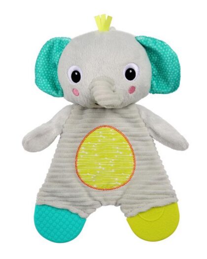Hračka - hryzačka Snuggle&Teethe slon 0m+ BRIGHT STARTS